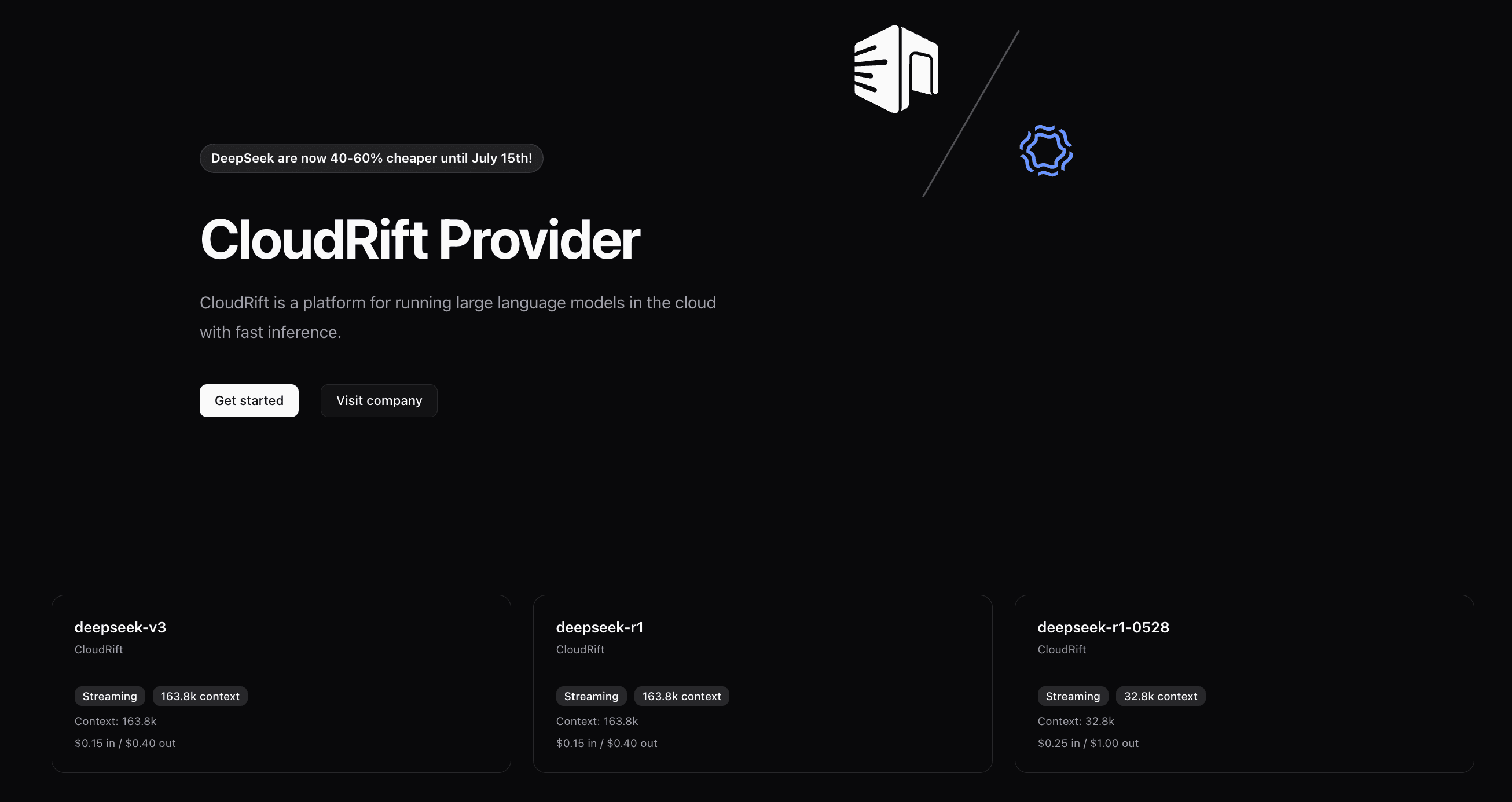 Deepseek and Mistral models added to doteb with discount banner