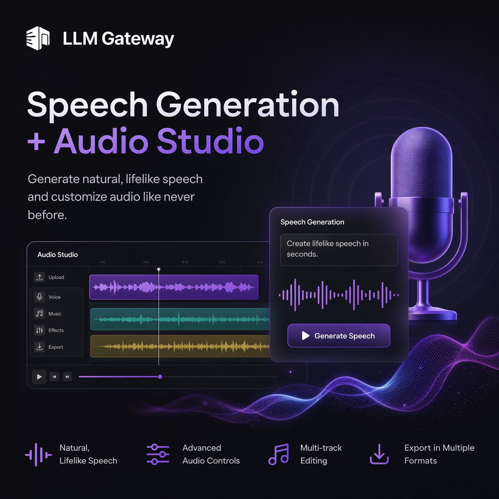 Speech generation and Audio Studio on doteb
