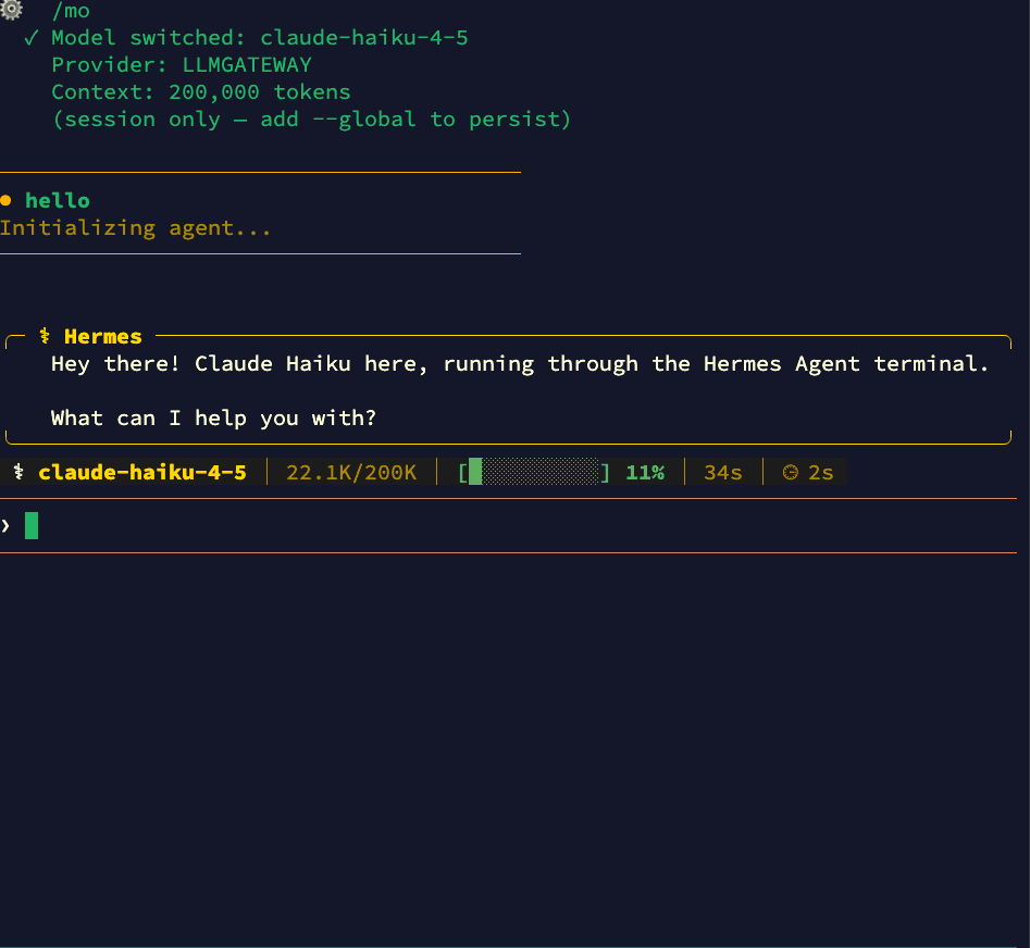 Switching to Claude Haiku via doteb